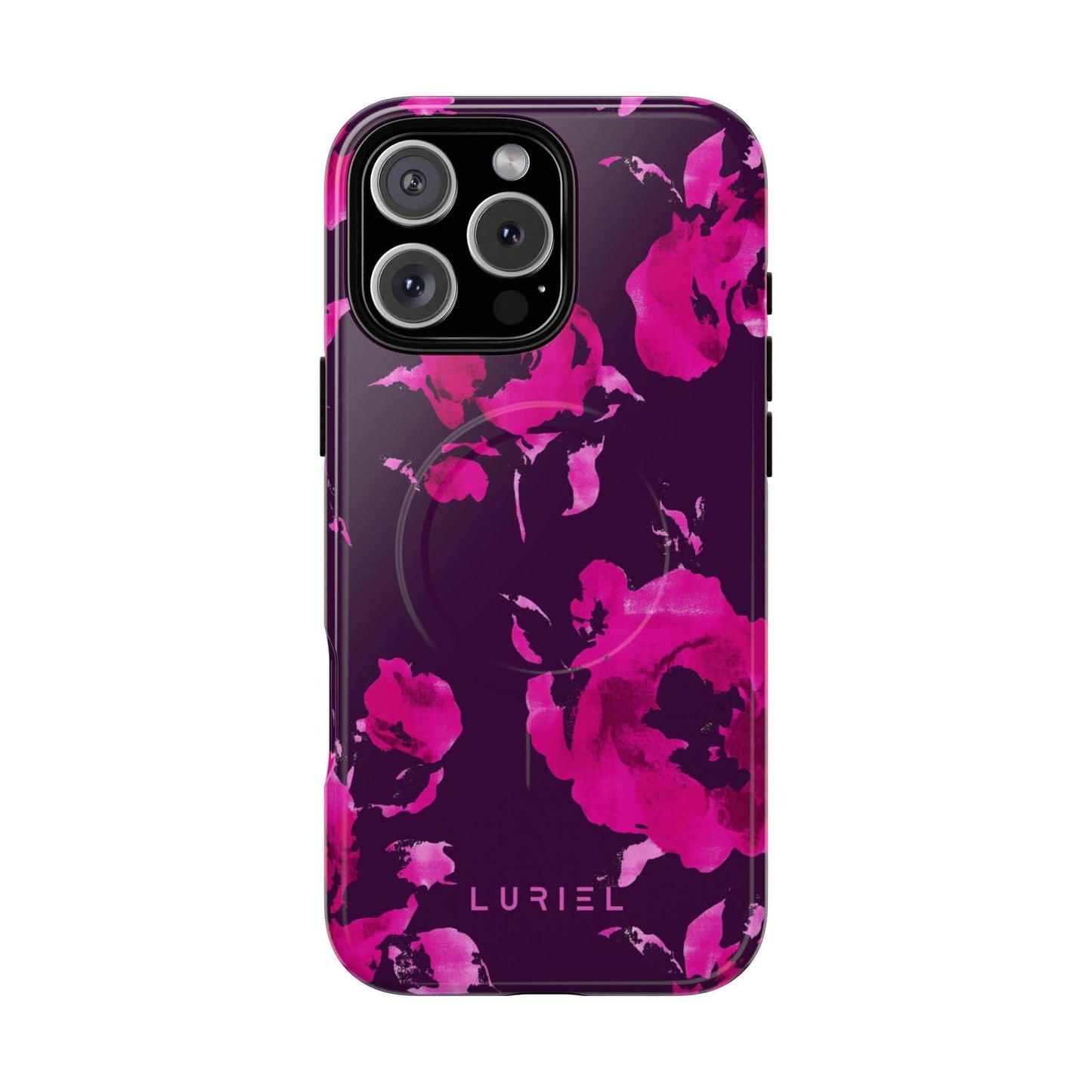 Phone Case iPhone 16 Pro Max / Glossy Purple Love Tough Magsafe Case
