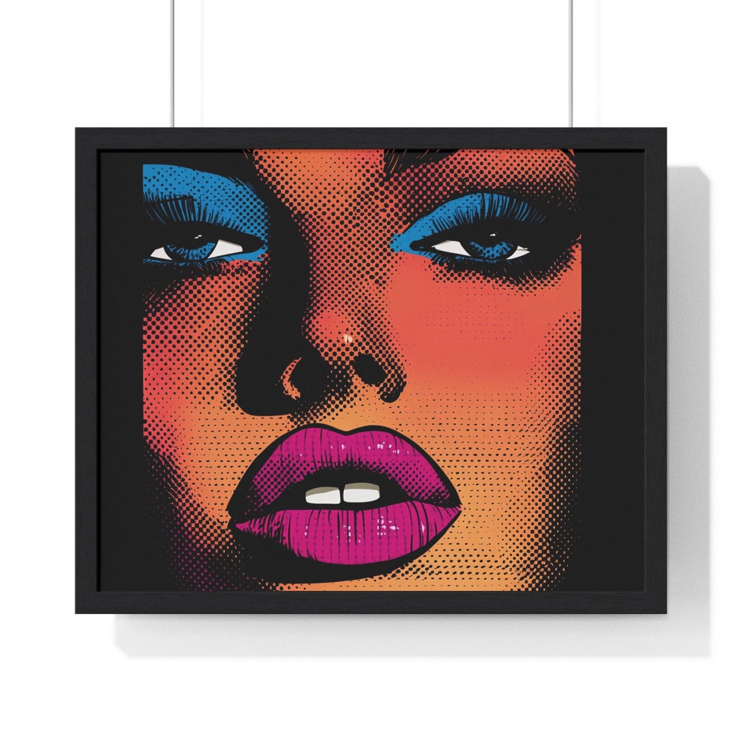 Poster 20" x 16" / Black California Girl At Sunset Framed Print