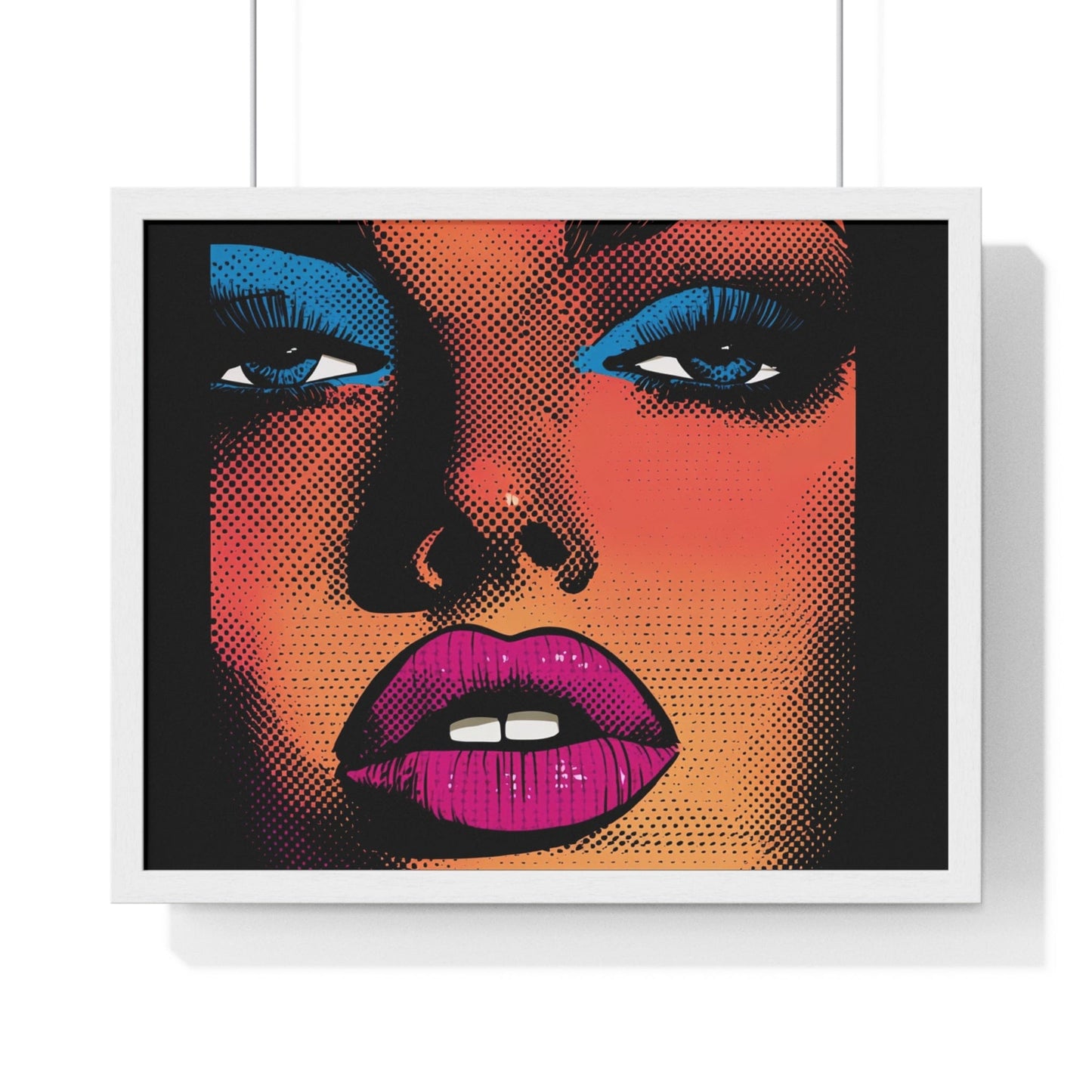 Poster 20" x 16" / White California Girl At Sunset Framed Print
