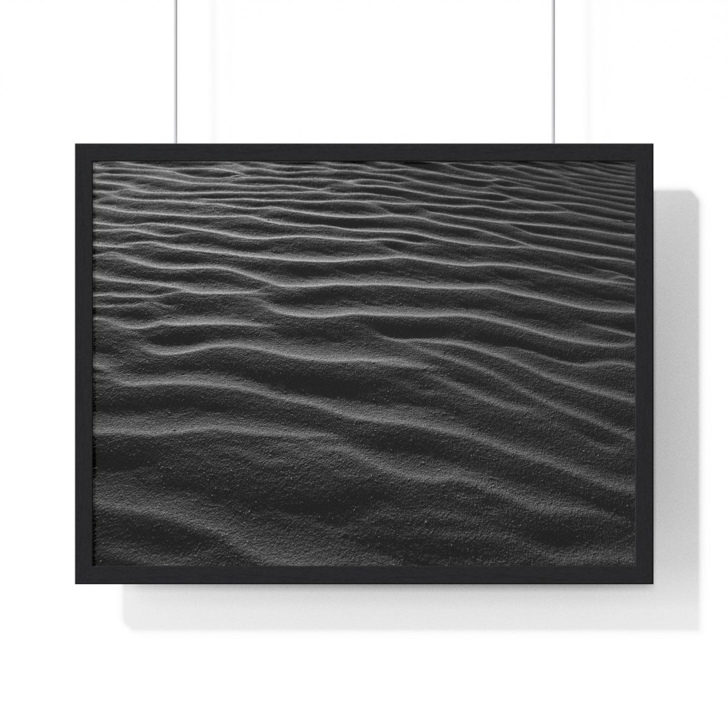 Poster 24″ x 18″ / Black Black Sand, Framed Print