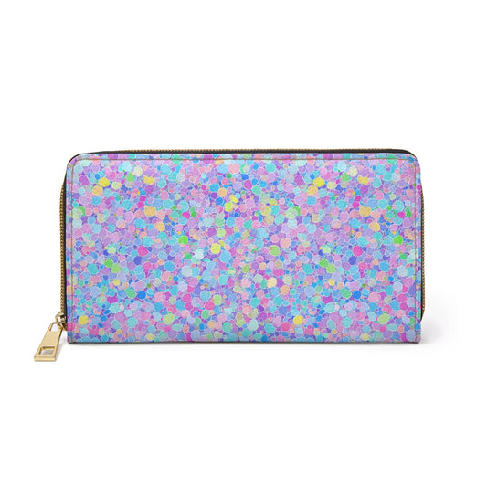 Accessories One size / White Bubbles Zipper Wallet