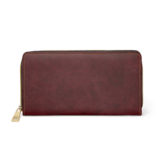 Accessories One size / White Burgundy Leather Zipper Wallet