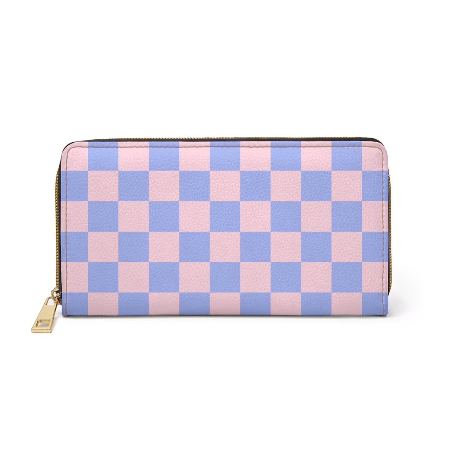 Accessories One size / White Checkered Pink Skies Zipper Wallet