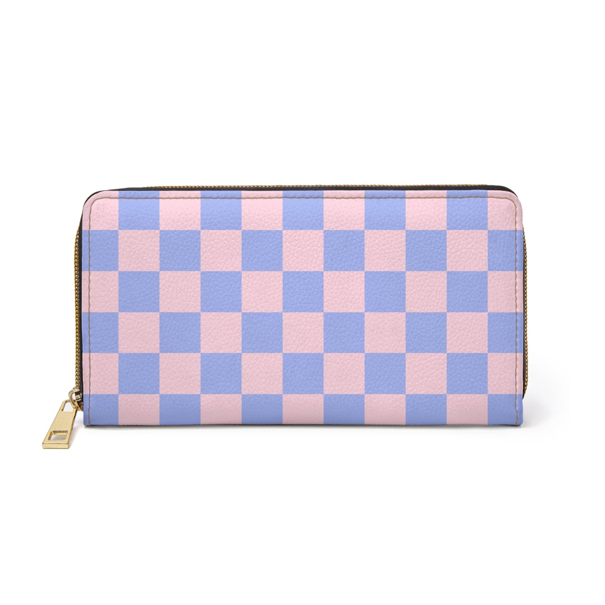 Accessories One size / White Checkered Pink Skies Zipper Wallet