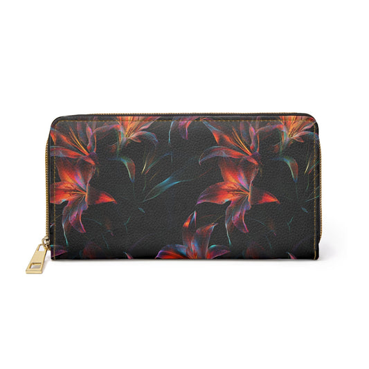 Accessories One size / White Dance Of The Lilies Zipper Wallet