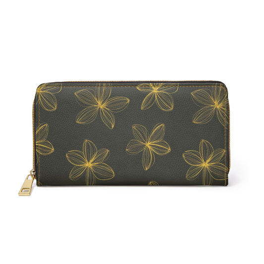 Accessories One size / White Floral Aesthetic Zipper Wallet