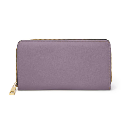Accessories One size / White Mobster Purple Grey Zipper Wallet