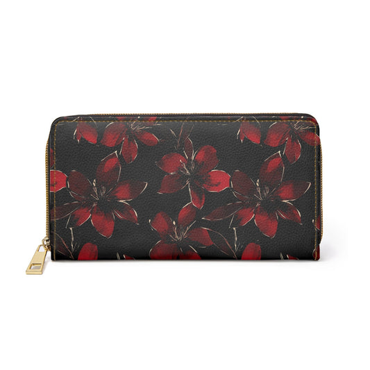 Accessories One size / White Moonlit Blooms Zipper Wallet