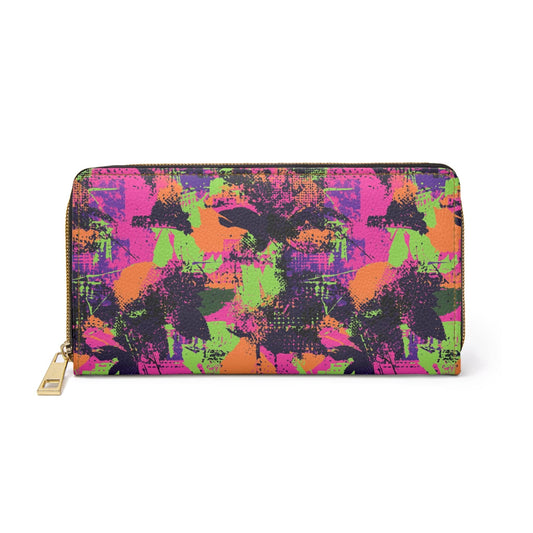 Accessories One size / White Neon Nights Zipper Wallet