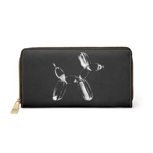 Accessories One size / White Poodle Zipper Wallet