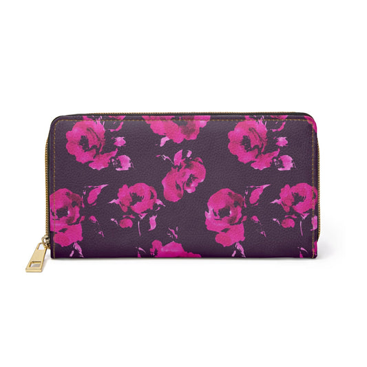 Accessories One size / White Purple Love Zipper Wallet