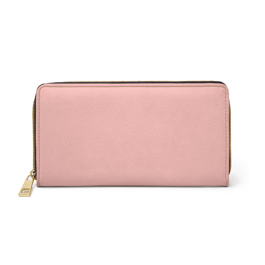Accessories One size / White Rose Pink Zipper Wallet
