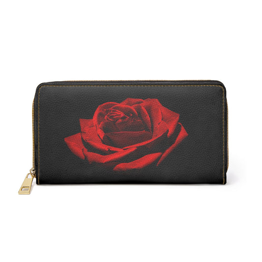 Accessories One size / White Rose Rouge Zipper Wallet