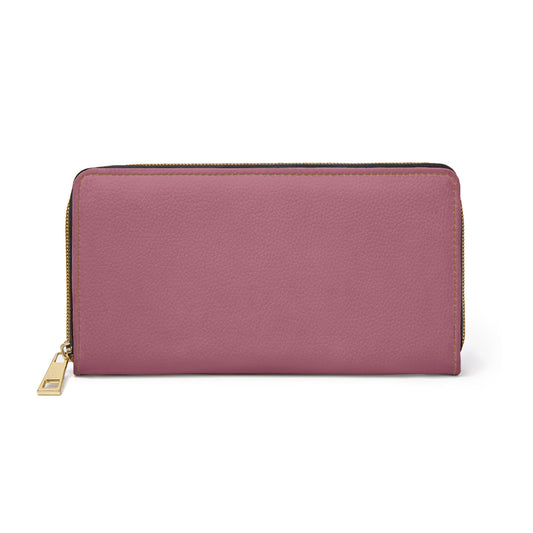 Accessories One size / White Rose Taupe Zipper Wallet