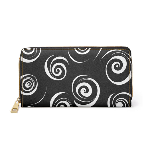 Accessories One size / White Spirals Zipper Wallet