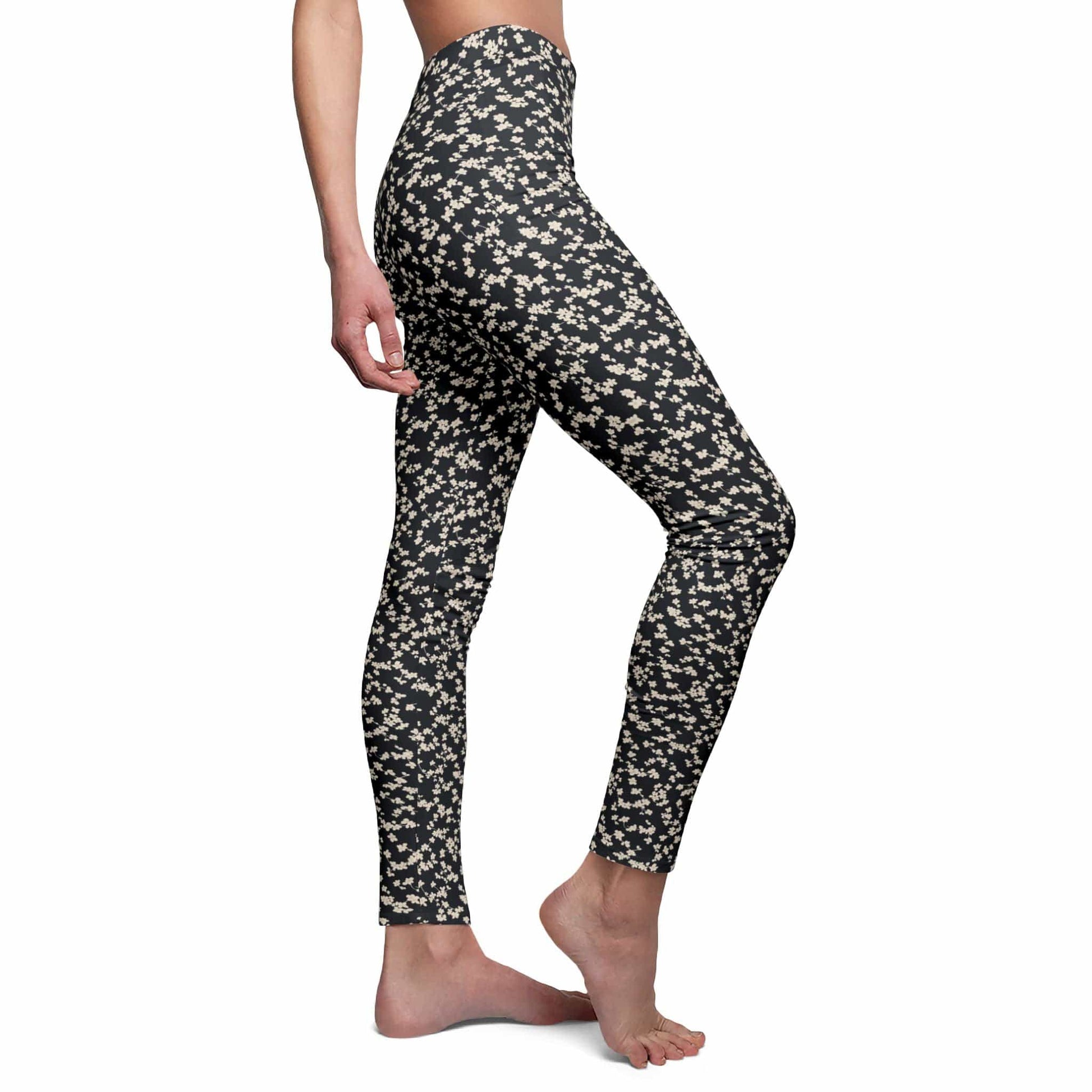 All Over Prints Black And White Women's Yoga Leggings