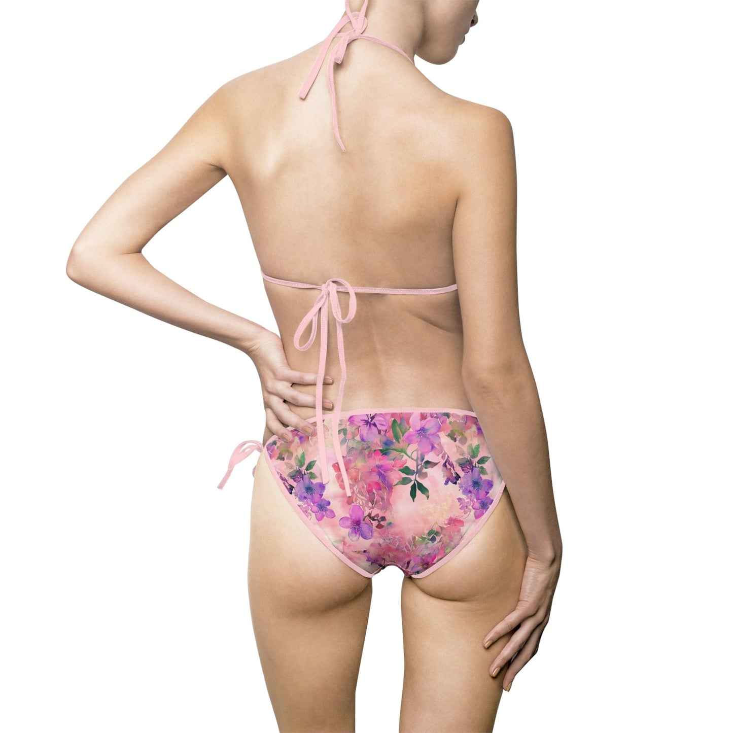 All Over Prints Eve Women's String Bikini Set