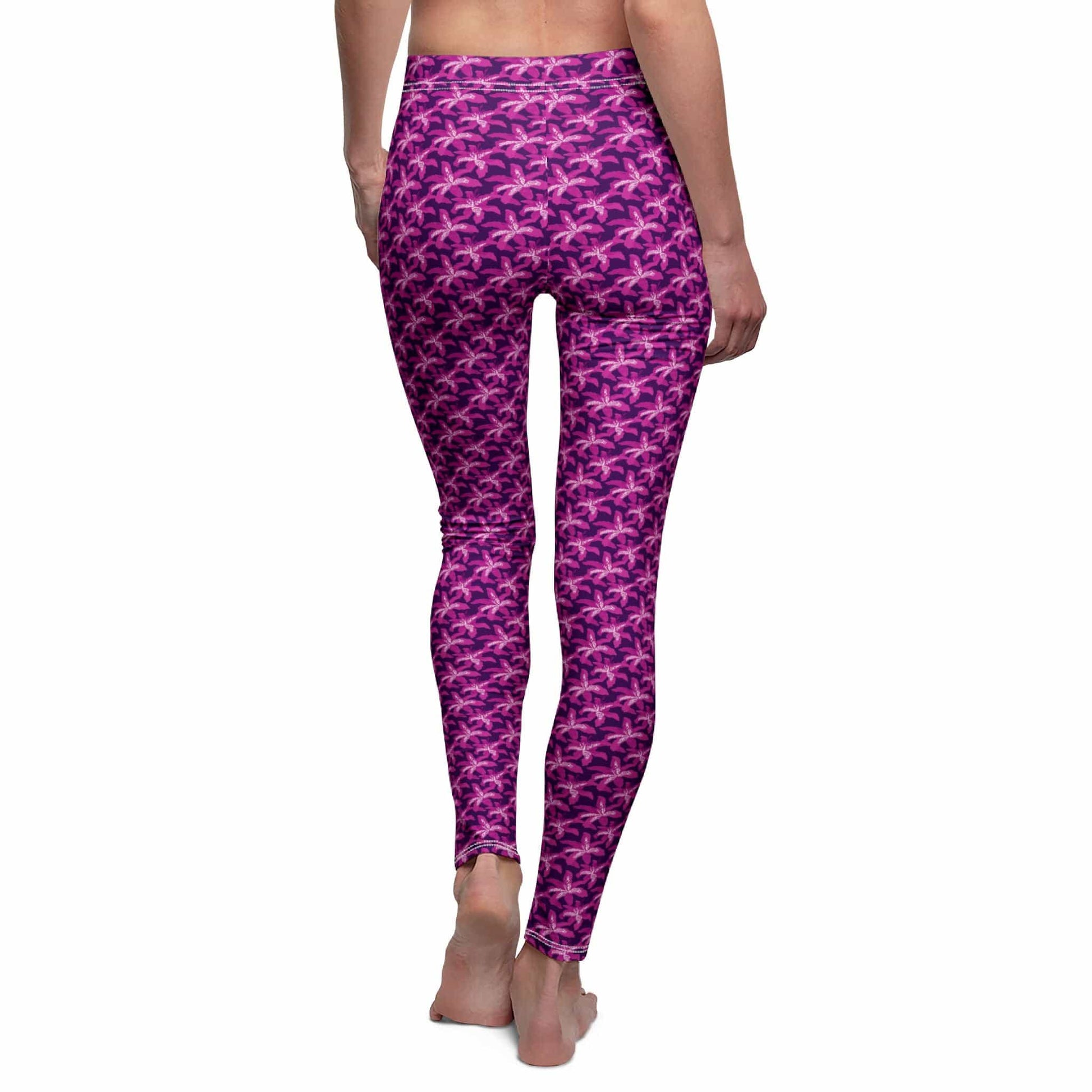 All Over Prints Hawaiian Lilac Women's Yoga Leggings