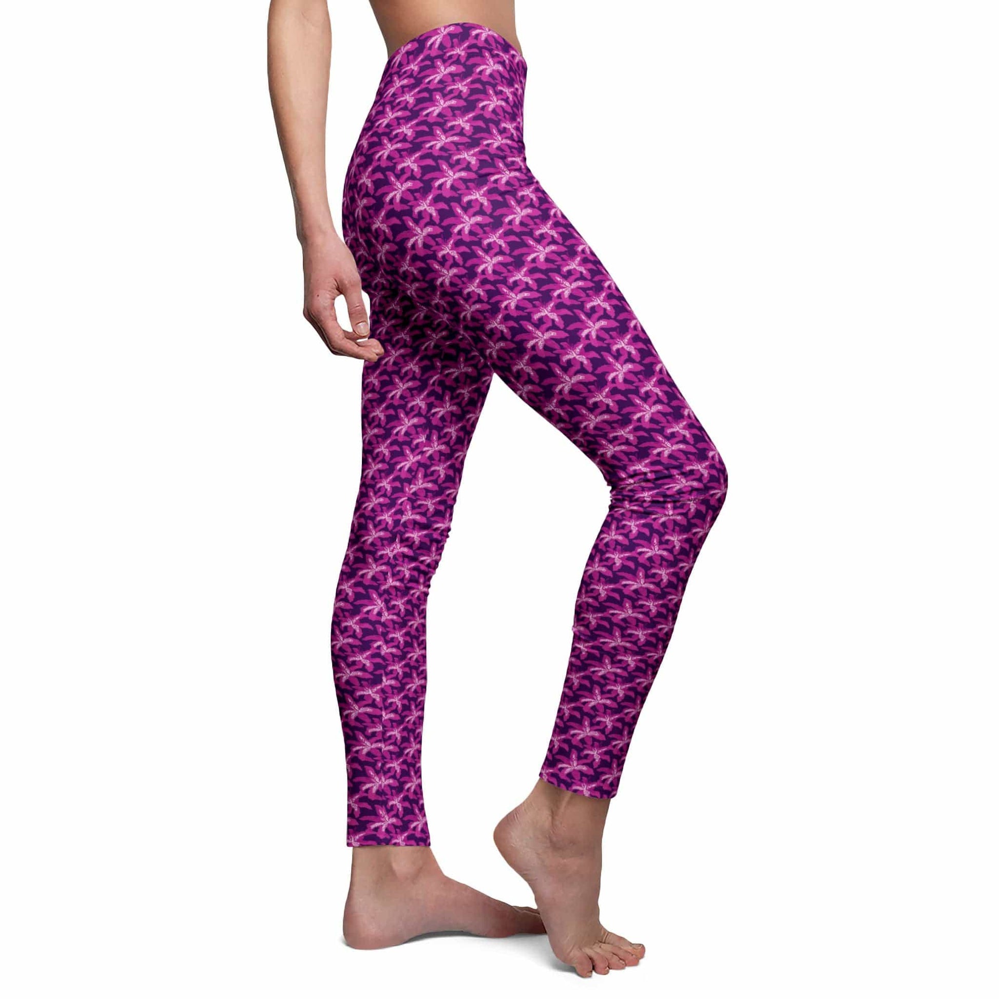 All Over Prints Hawaiian Lilac Women's Yoga Leggings