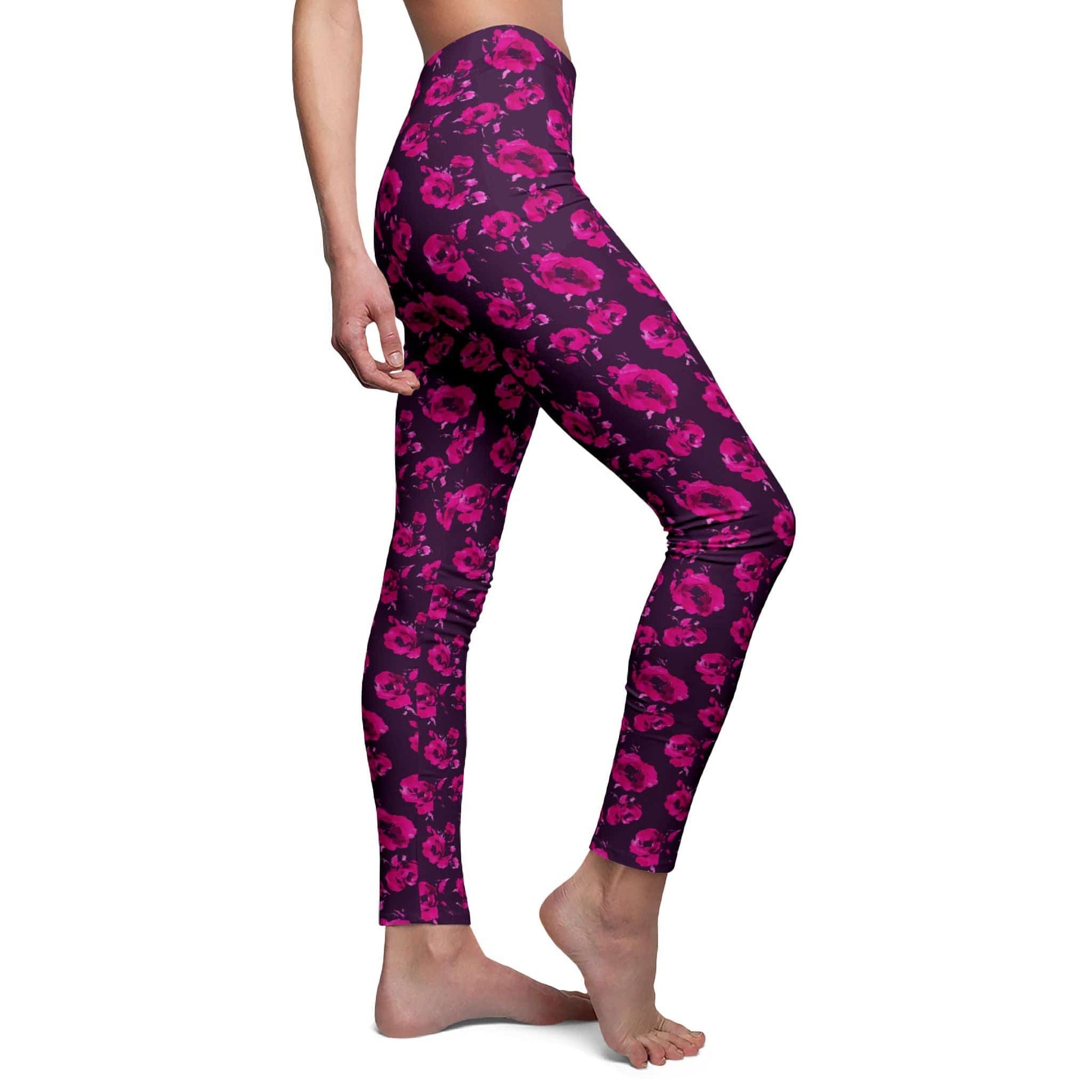 All Over Prints Purple Love Women's Yoga Leggings