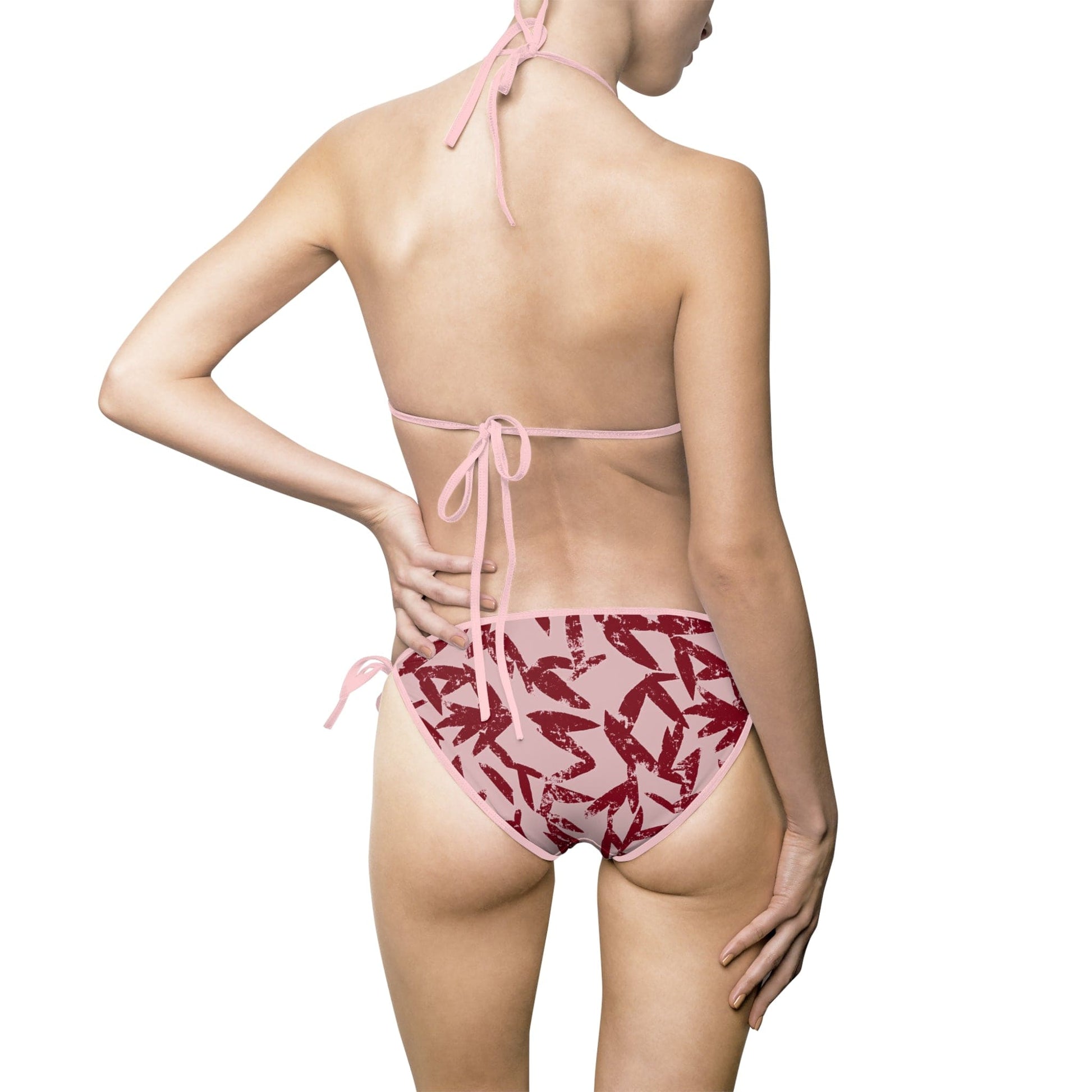 All Over Prints Romance Women's String Bikini Set