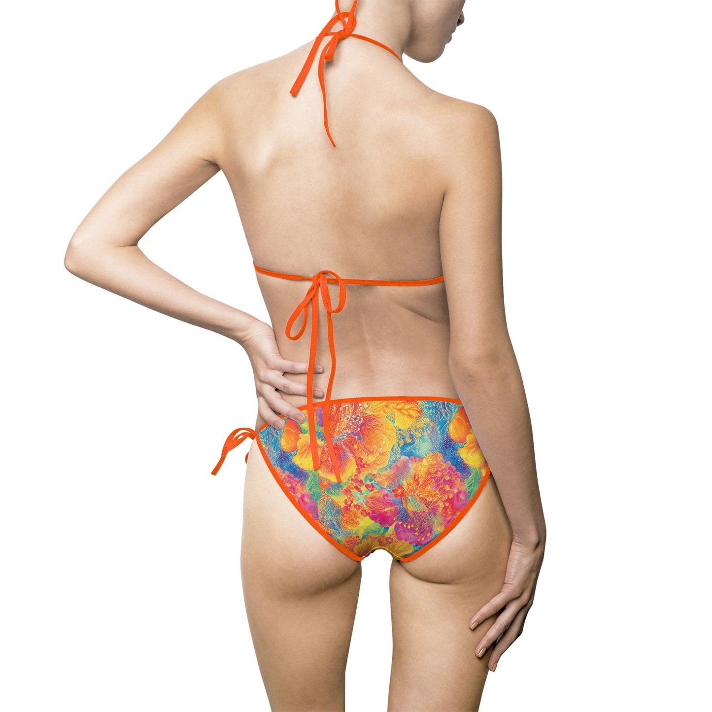 All Over Prints Tropical Passion Women's String Bikini Set
