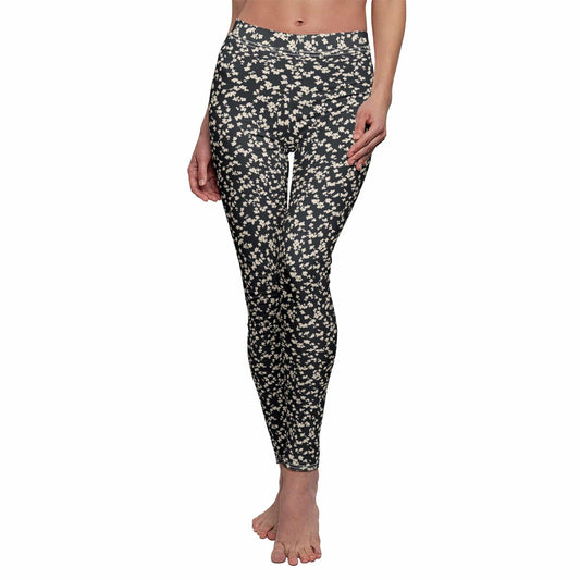 All Over Prints XS Black And White Women's Yoga Leggings