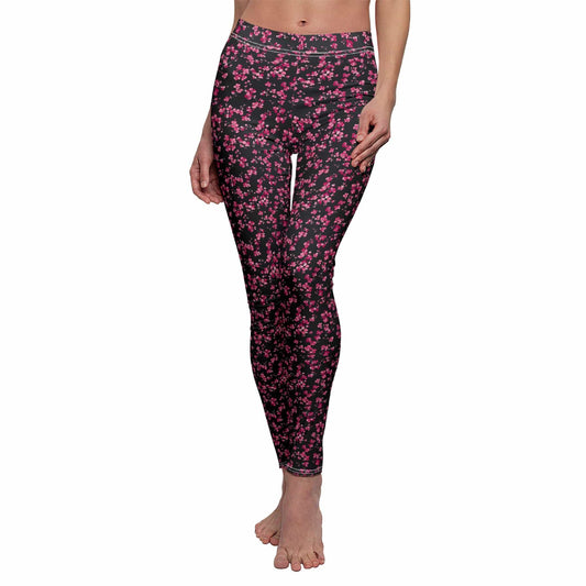 All Over Prints XS Black Fuchsia Women's Yoga Leggings