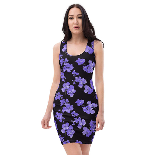 All Over Prints XS Blue Grace Bodycon Dress