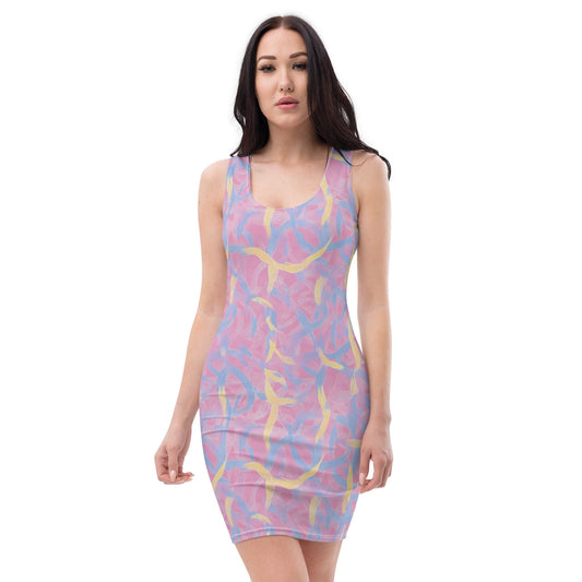 All Over Prints XS Confetti Bodycon Dress