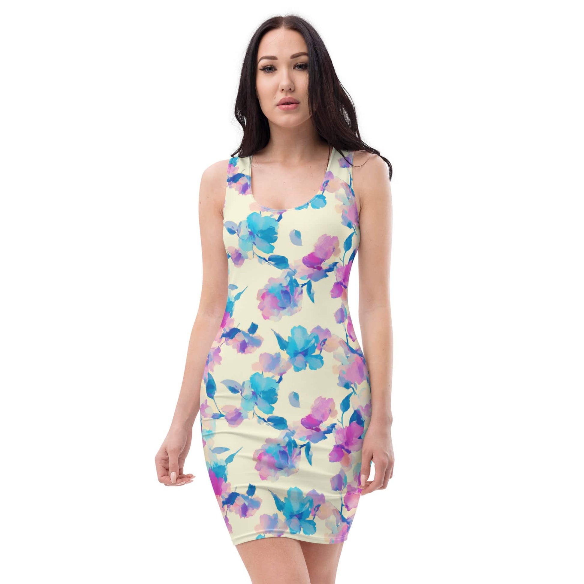 All Over Prints XS Creme Glacee Bodycon Dress