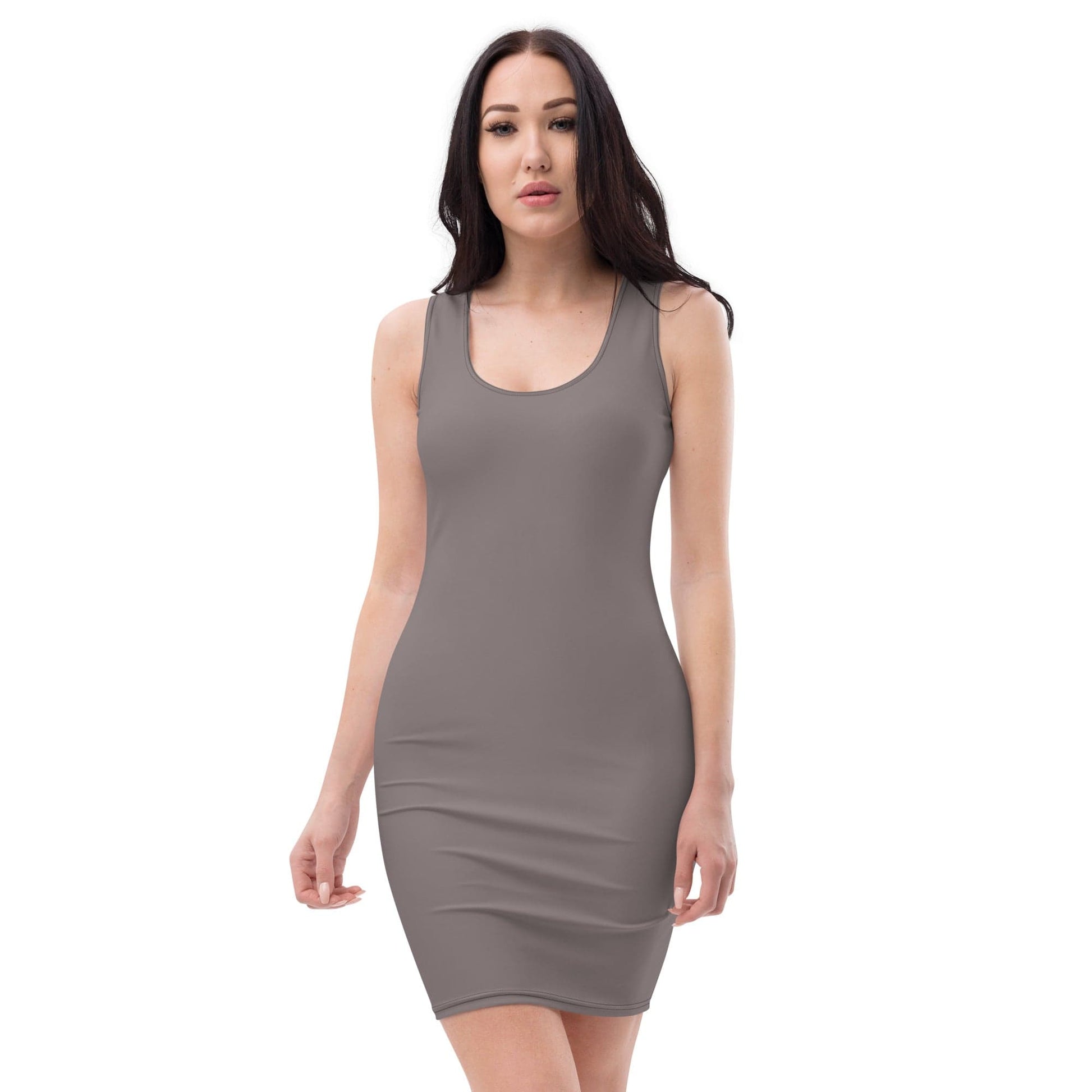 All Over Prints XS Dove Grey Bodycon Dress