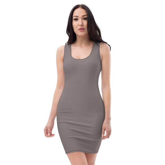 All Over Prints XS Dove Grey Bodycon Dress