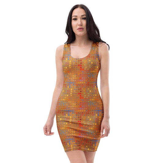 All Over Prints XS Golden Beauty Bodycon Dress