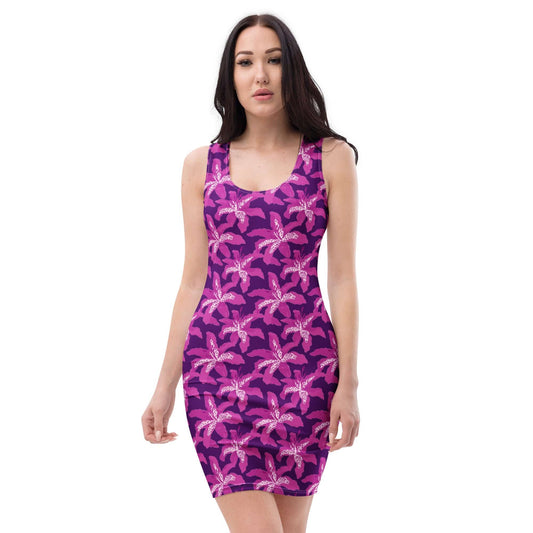 All Over Prints XS Hawaiian Bodycon Dress