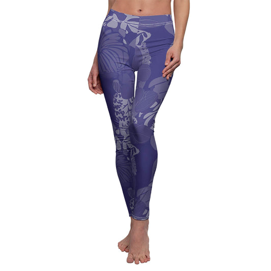 All Over Prints XS Jungle Blue Women's Yoga Leggings