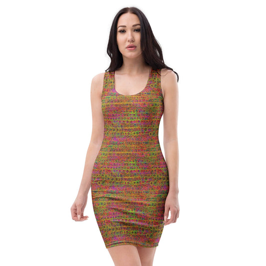 All Over Prints XS Pink Crocodile Bodycon Dress