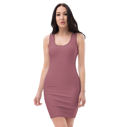 All Over Prints XS Rose Taupe Bodycon Dress