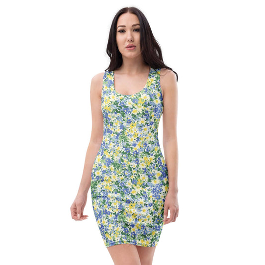All Over Prints XS Summer Garden Bodycon Dress