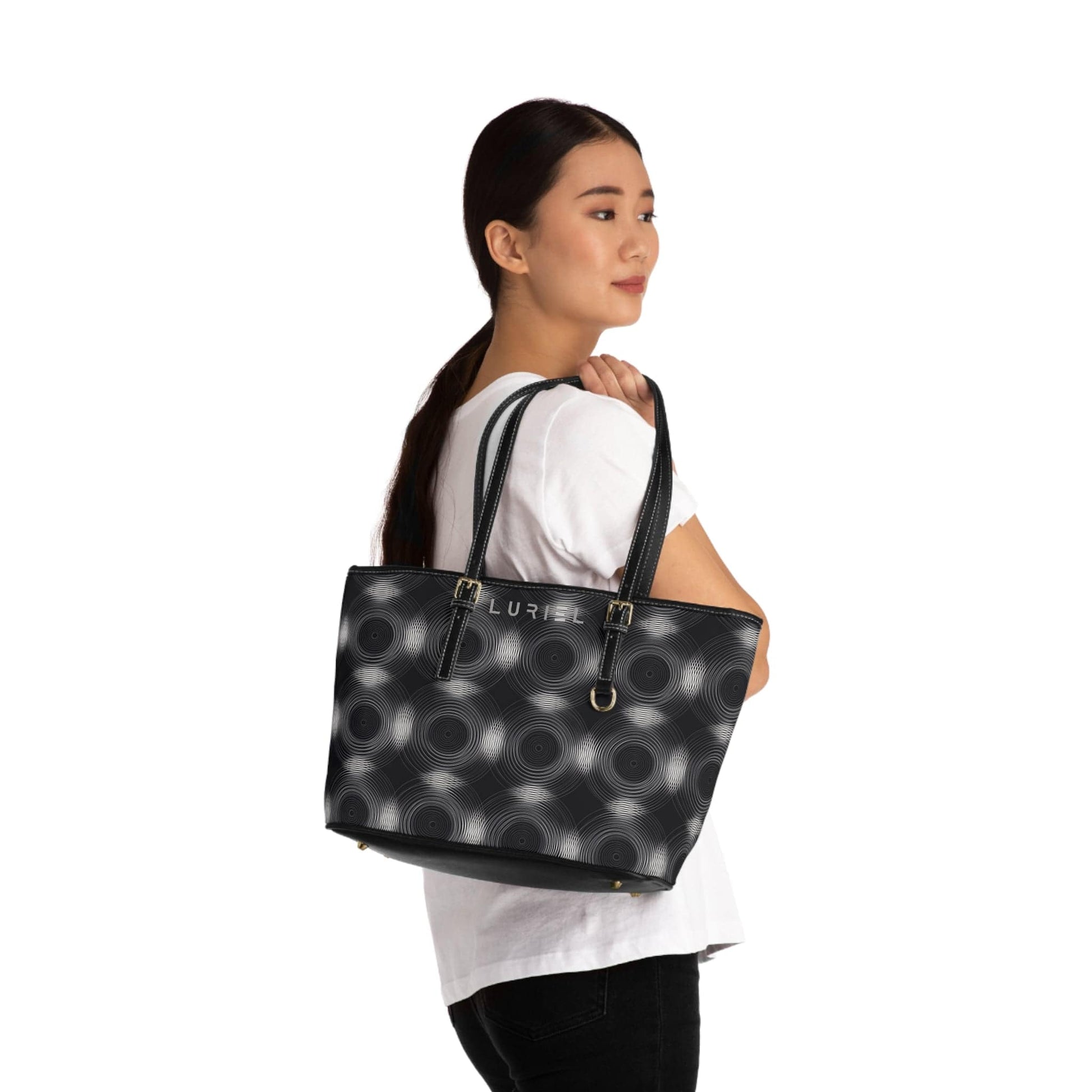 Bags 16" x 10" / Black Bass Women's Vegan Leather Tote Bag
