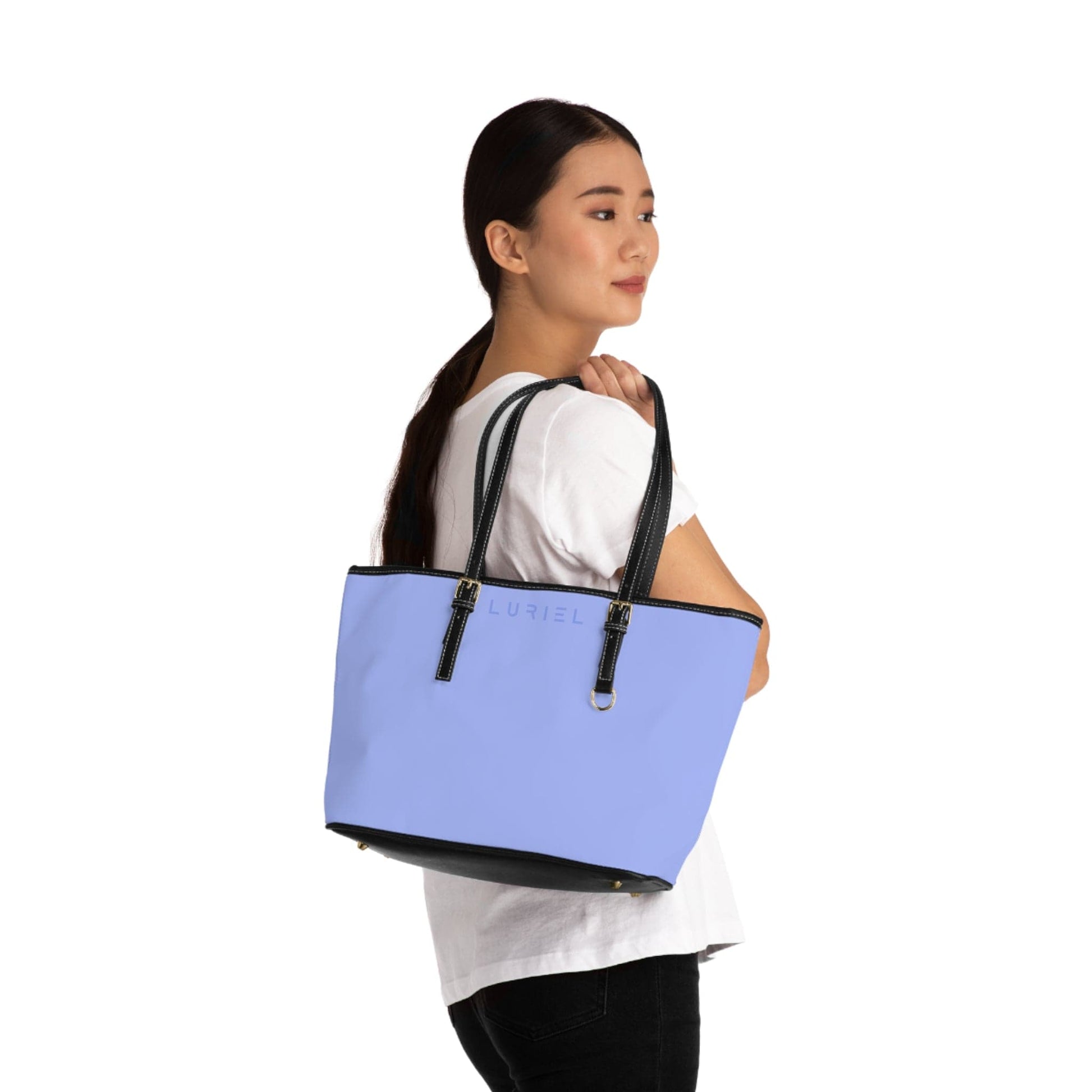 Bags 16" x 10" / Black Blue Bell Women's Vegan Leather Tote Bag