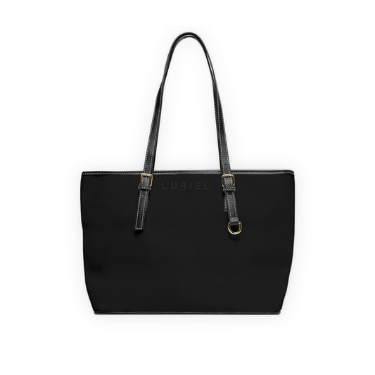 Bags 16" x 10" / Black Charcoal Women's Vegan Leather Tote Bag