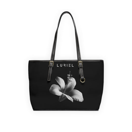 Bags 16" x 10" / Black Classically Hawaiian Women's Vegan Leather Tote Bag
