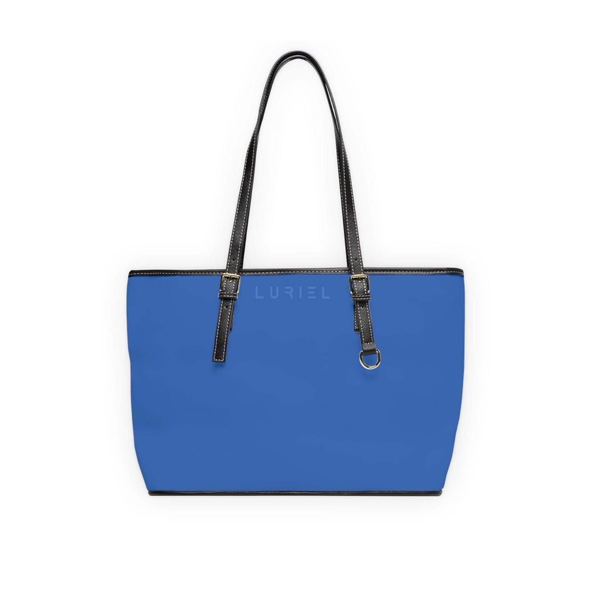 Bags 16" x 10" / Black Dusk Blue Women's Vegan Leather Tote Bag