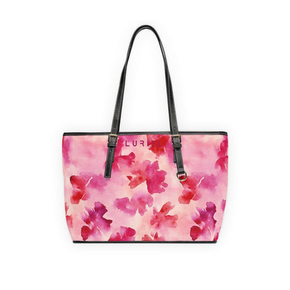 Bags 16" x 10" / Black Eau de Flower Women's Vegan Leather Tote Bag