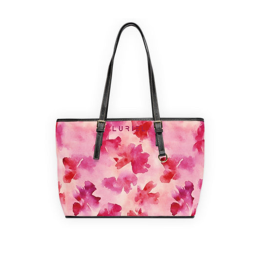 Bags 16" x 10" / Black Eau de Flower Women's Vegan Leather Tote Bag