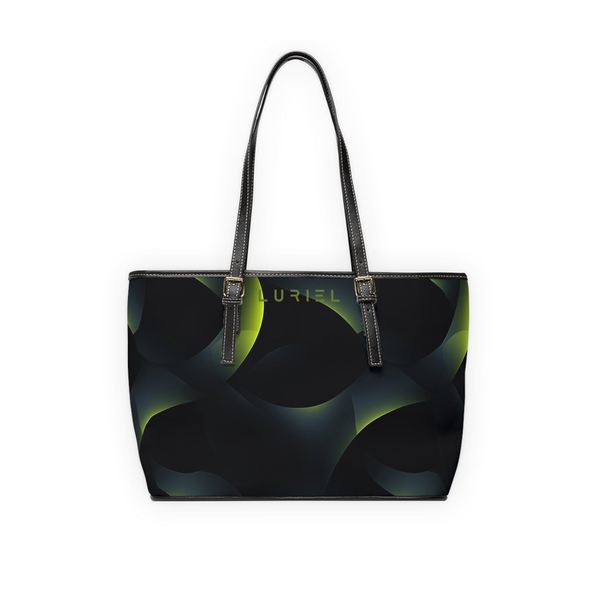 Bags 16" x 10" / Black Flow of Life Women's Vegan Leather Tote Bag