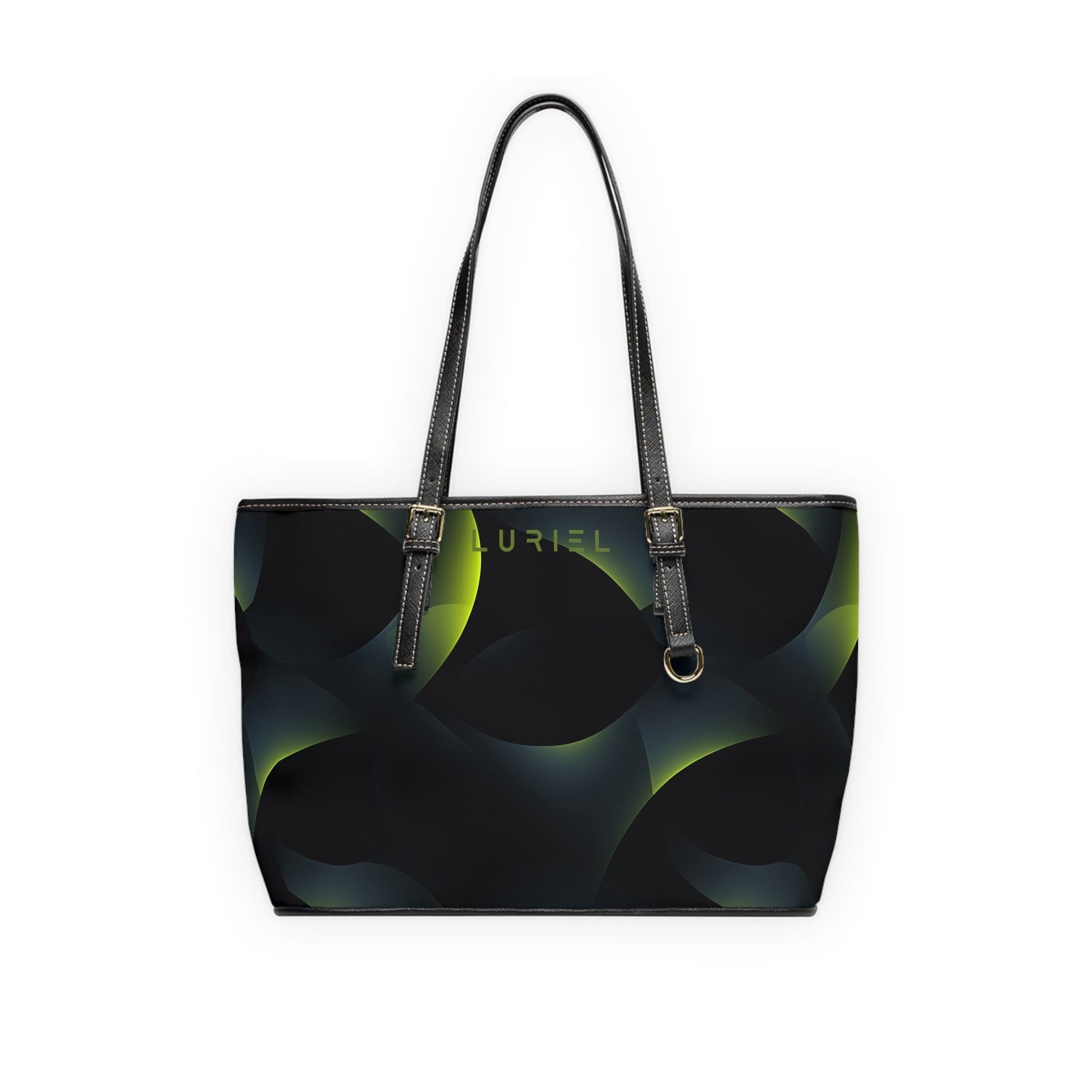 Bags 16" x 10" / Black Flow of Life Women's Vegan Leather Tote Bag