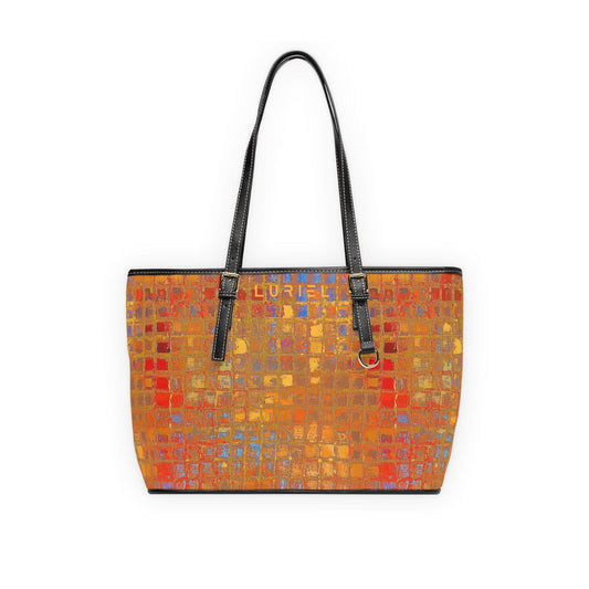Bags 16" x 10" / Black Golden Beauty Women's Vegan Leather Tote Bag