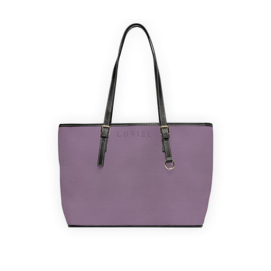Bags 16" x 10" / Black Lavender Leather Women's Vegan Leather Tote Bag